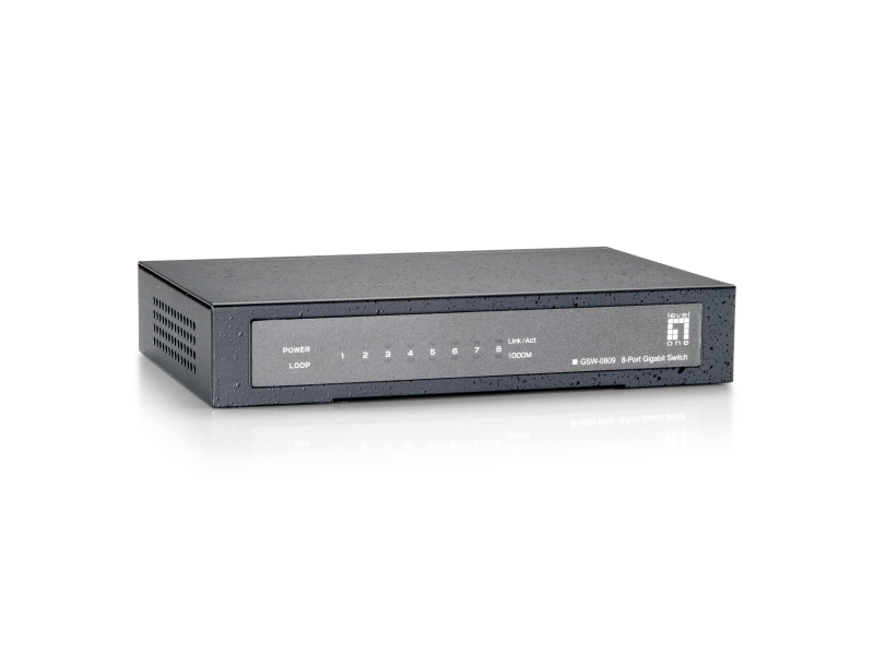 LevelOne Switch 8x GBit Unmanaged Green