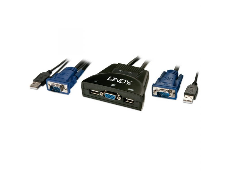 Lindy KVM Switch Classic USB & VGA 2 Port - 32816