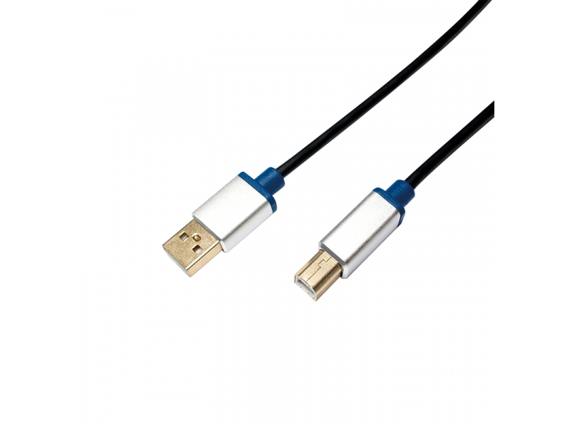 LogiLink Premium USB 2.0 Verbindungskabel USB-A auf USB-B 1,5m BUAB215