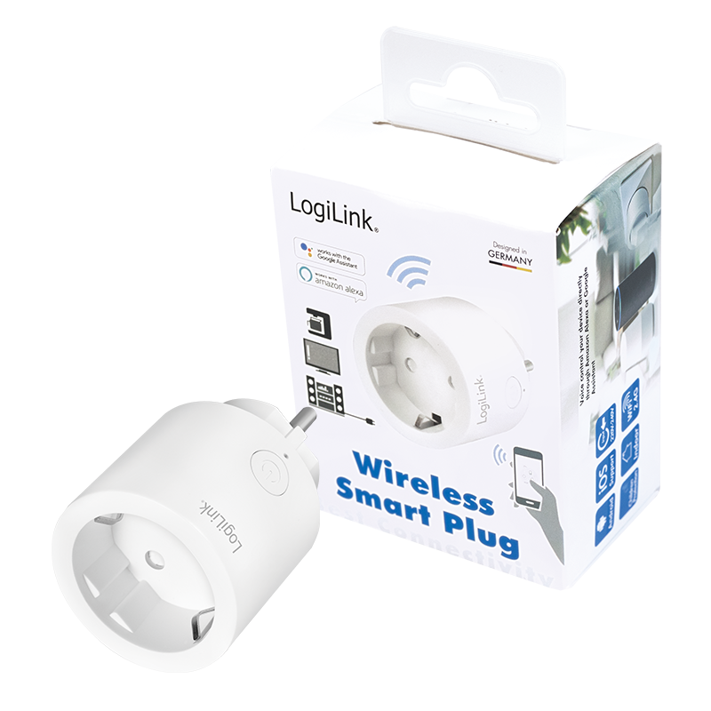LogiLink Smart Plug Socket voice controlled Wifi 2.4 PA0199
