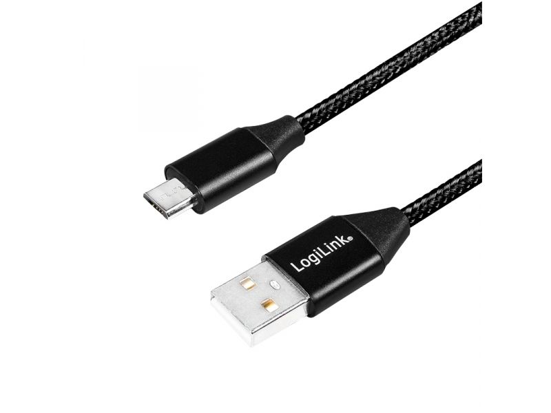 LogiLink USB 2.0 Kabel zu Micro-USB Stecker 0,3m CU0143