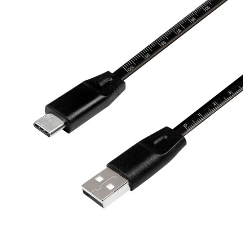 LogiLink USB 2.0 Kabel zu USB-C Stecker schwarz 1,0m CU0157
