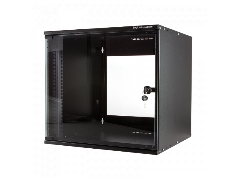 Logilink 19 SOHO Wandgehäuse 12HE 500x450 mm unmontiert schwarz (W12H55B)