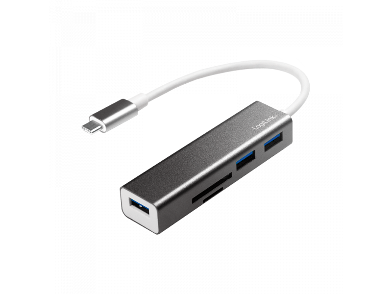 Logilink USB-C 3.0 HUB 3-Ports + Card Reader (UA0305)
