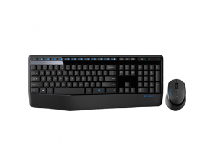 Logitech Keyboard set MK345 WL UK Black - 920-006489