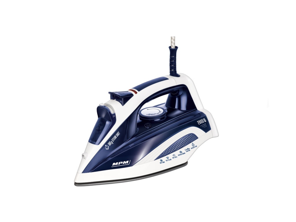 MPM Ceramic Soleplate Steam Iron 2800W (Blue) MZE-21