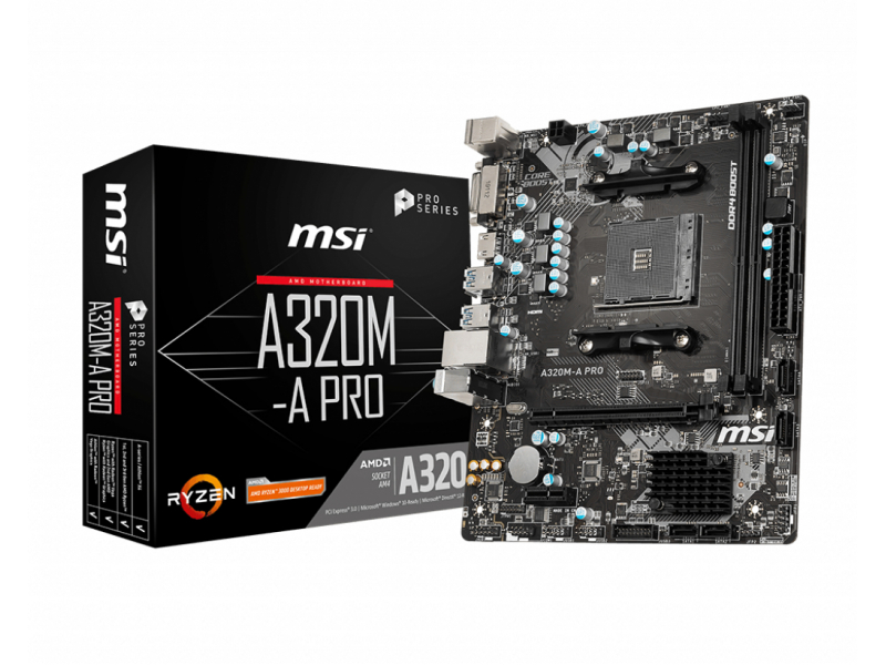 MSI A320M-A PRO (AM4) (D) | MSI - 7C51-001R