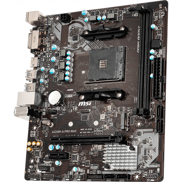 MSI A320M-A PRO MAX (AM4) (D) | MSI - 7C52-004R