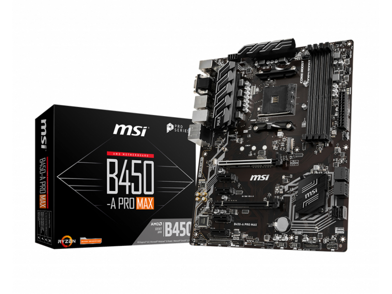 MSI B450-A PRO MAX (AM4) (D) | MSI - 7B86-022R