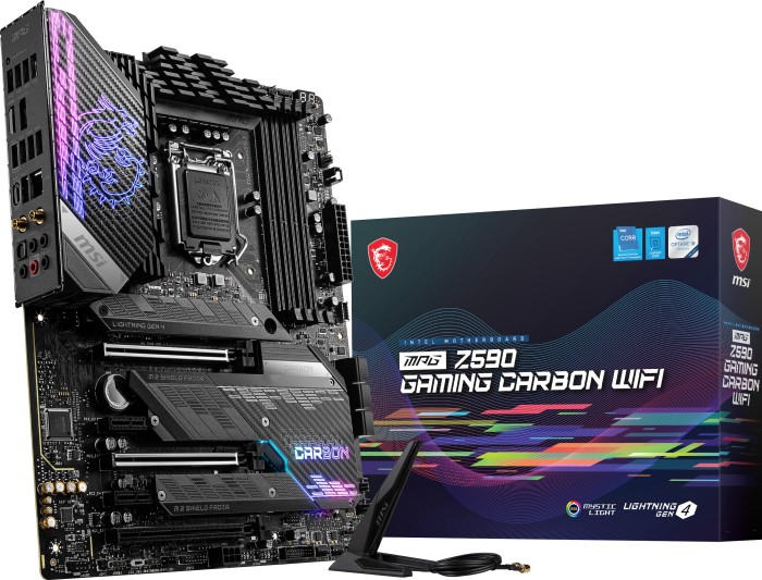 MSI Motherboard MPG Z590 GAMING CARBON WIFI (1200) (D) | 7D06-001R