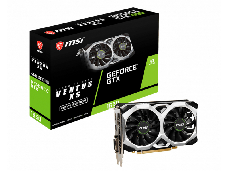 MSI VGA GeForce GTX 1650 4GB D6 Ventus XS OCV1 V809-3609R