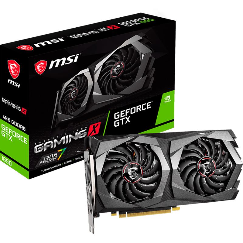 MSI VGA GeForce® GTX 1650 4GB D6 Gaming X V387-002R