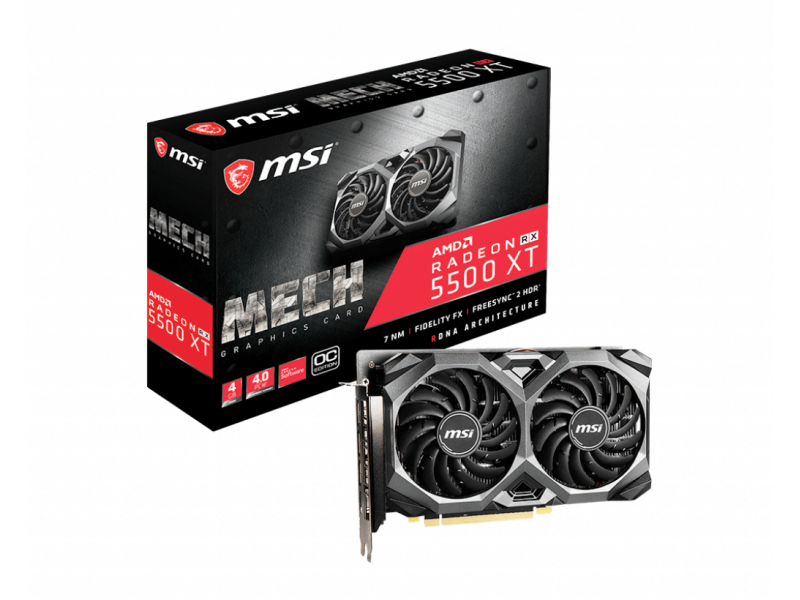 MSI VGA Radeon RX 5500 XT MECH 4GB OC |V382-013R