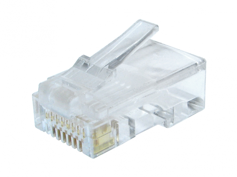 Modular Stecker 8P8C für Solid LAN Kabel 100er Pack LC-8P8C-002