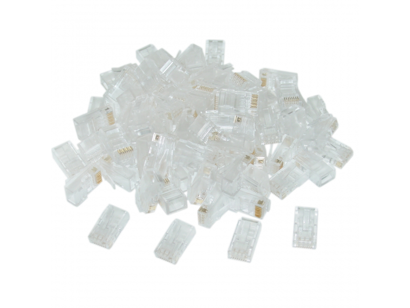 Modular Stecker 8P8C für Solid LAN Kabel 10er Pack LC-8P8C-002