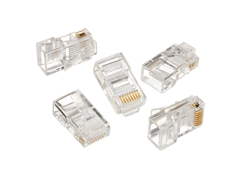 Modular Stecker 8P8C für solid LAN Kabel 50er Pack LC-8P8C-001