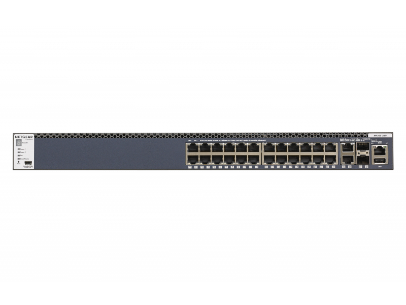 Netgear Switch 24x1000 2x10GBT 2x SFP+ Mgd - GSM4328S-100NES