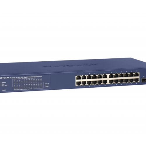 Netgear Switch 24x1000 PoE+ 190W 2xSFP Rack Sm.Mgd - GS724TP-200EUS