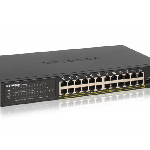 Netgear Switch 24x1000 PoE+ 2xSFP Sm.Mgd Rack - GS324TP-100EUS