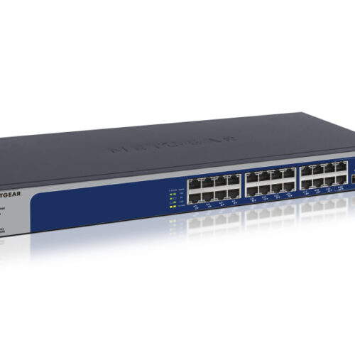 Netgear Switch 24x10GBT 2xSFP+ flüsterleise Metall - XS724EM-100EUS