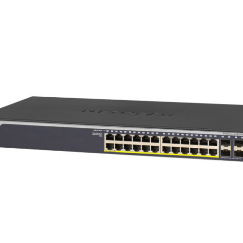 Netgear Switch 28x1000 PoE+ 380W 4xSFP Rack Sm.Mgd - GS728TPP-200EUS