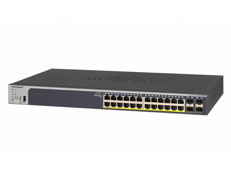 Netgear Switch 28x1000 PoE+ 380W 4xSFP Rack Sm.Mgd - GS728TPP-200EUS