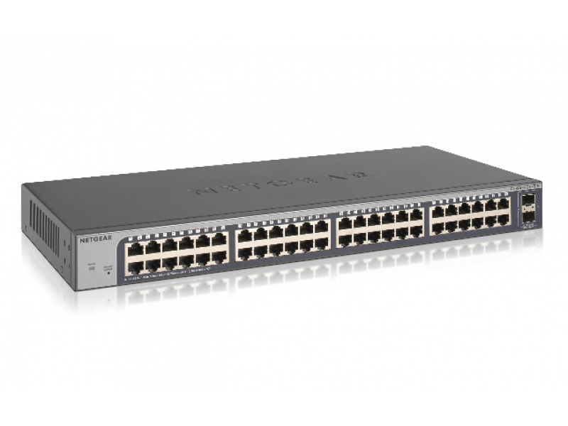 Netgear Switch 48x1000 2xSFP sm.Mgd Rack - GS750E-100EUS