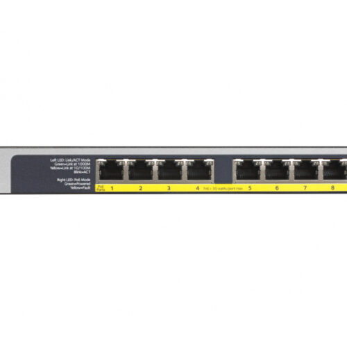 Netgear Switch 8x1000 PoE+ lüfterlos Metall Rack