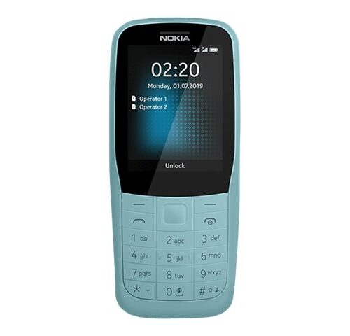 Nokia 220 4G Dual-SIM-Handy Blau 16QUEL01A03
