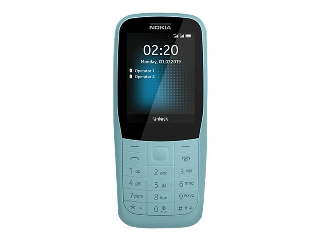Nokia 220 4G Dual-SIM-Handy Blau 16QUEL01A03