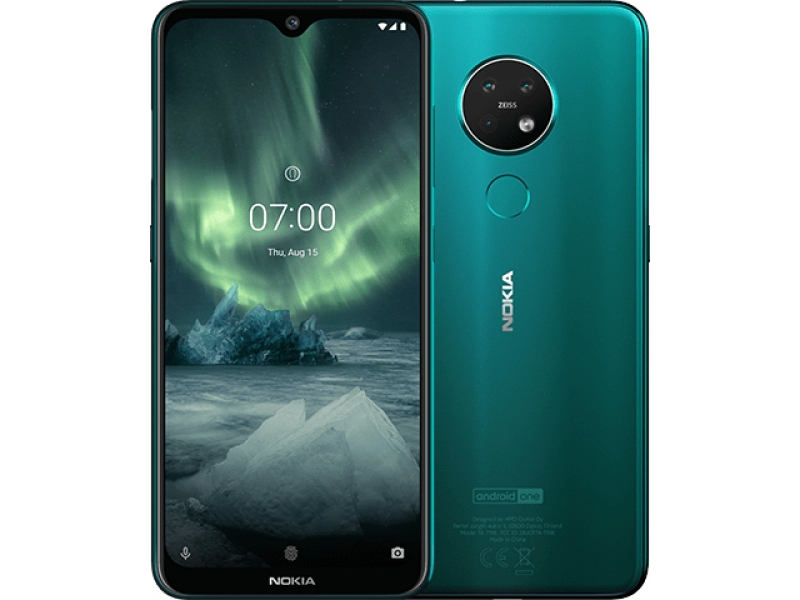 Nokia 7.2-16 cm (6.3inch)-4 GB-64 GB-48 MP-Android 9.0 - Green 6830AA002185