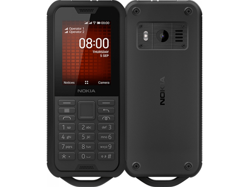 Nokia 800 Tough Outdoor-Handy Black 16CNTB01A08
