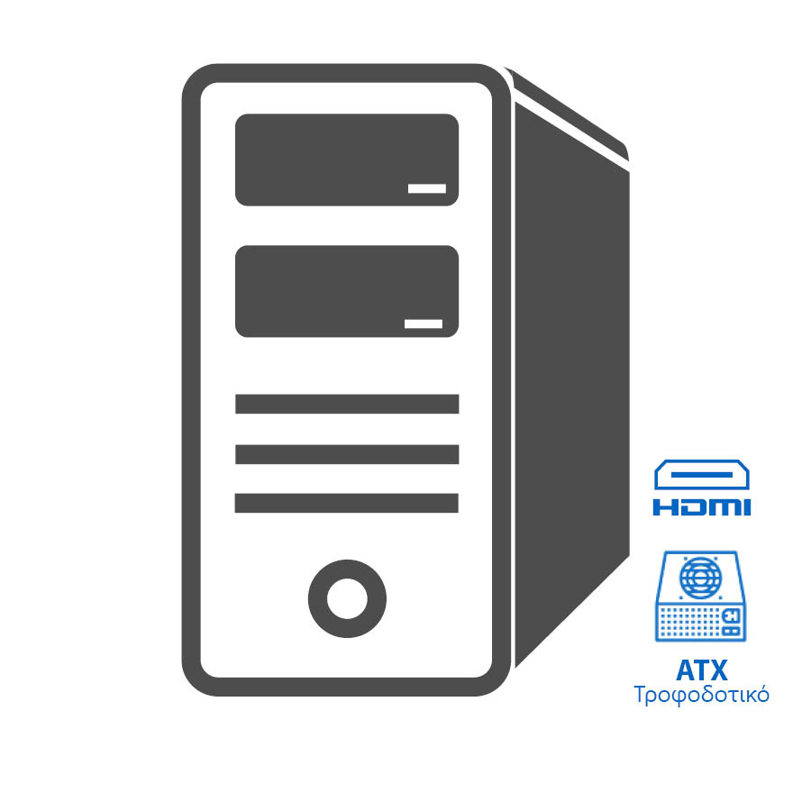 OEM Tower i7-965/4GB DDR3/500GB/Κάρτα γραφικών/DVD/ Grade B Refurbished PC