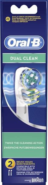 ORAL-B Dual Clean 2pcs