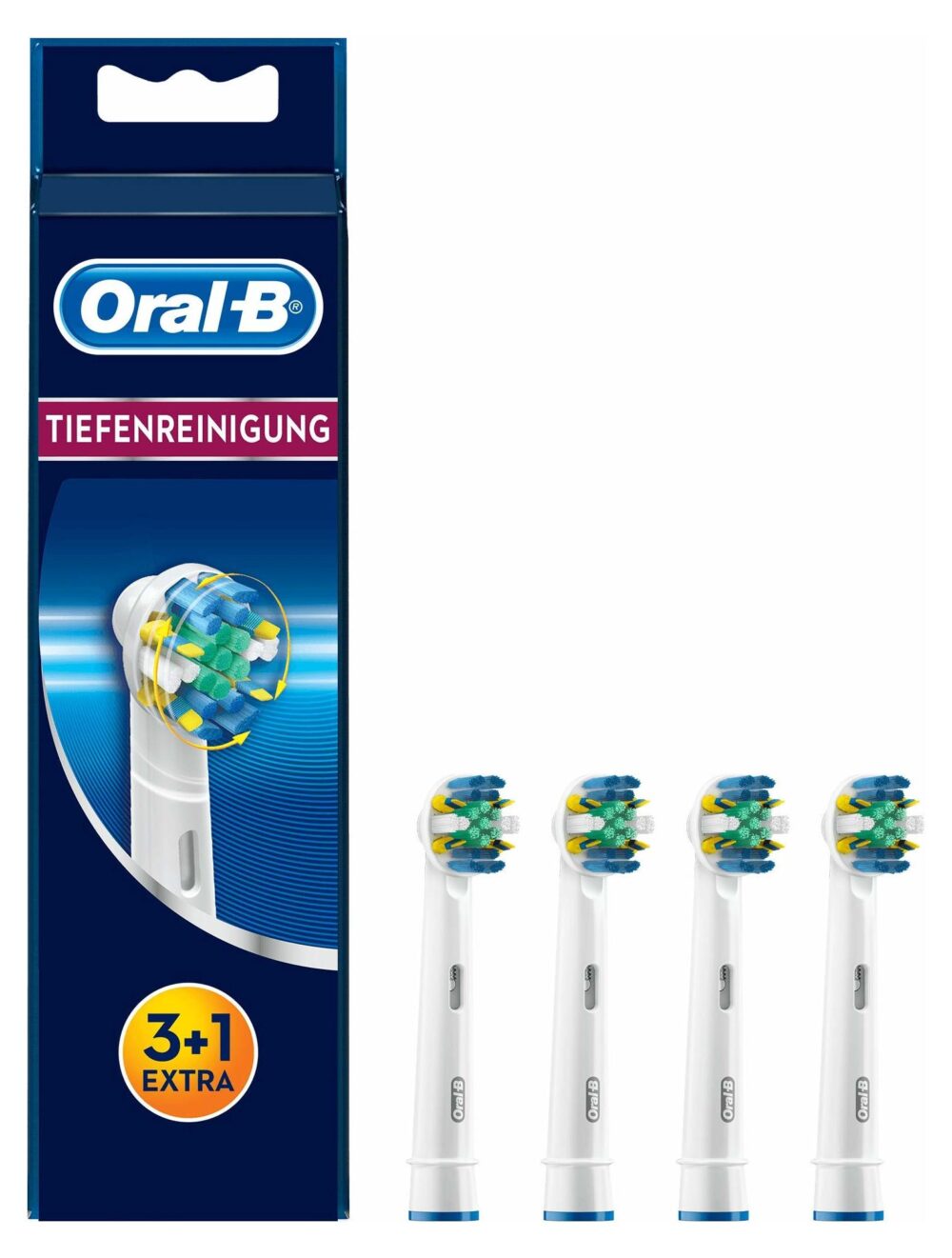 Oral-B Micro-Pulse Replacement Brush Heads 3+1 Blue