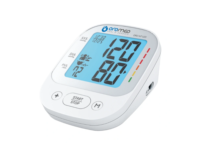 Oromed Electronic Blood Pressure Monitor ORO-N7 LED+Power Adapter