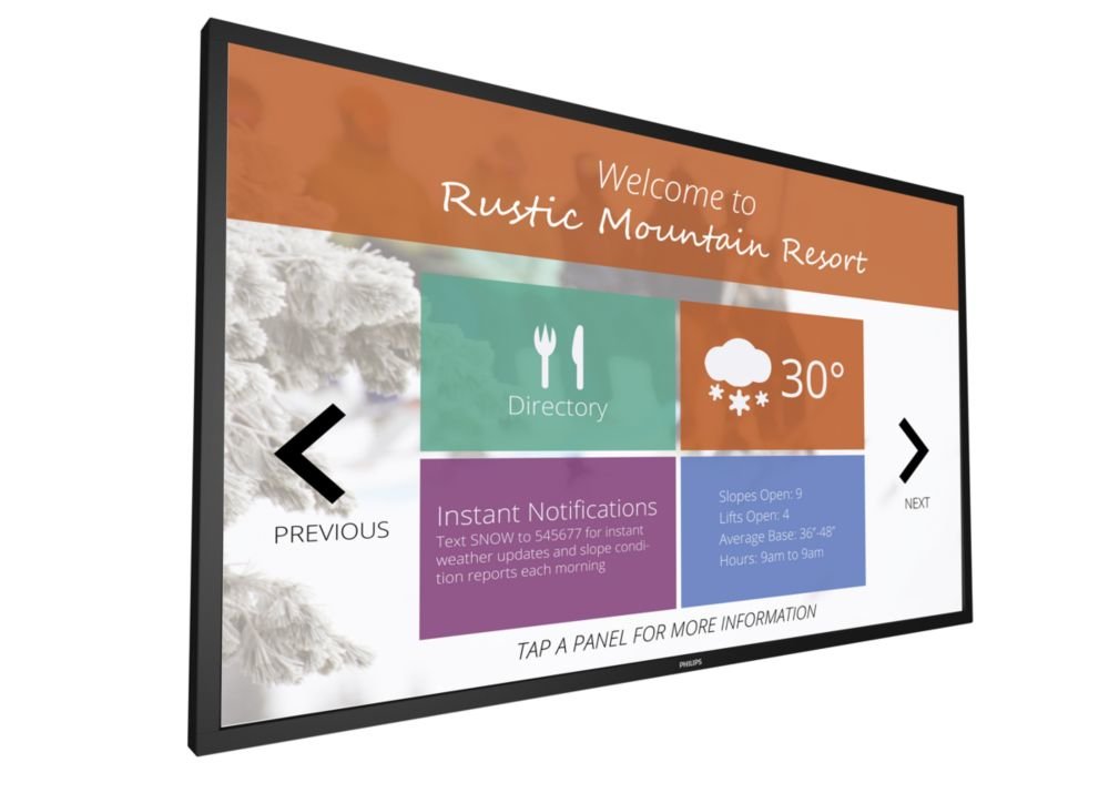 PHILIPS T-Line 55BDL4051T 138,80cm (55) E-LED Multitouch  55BDL4051T
