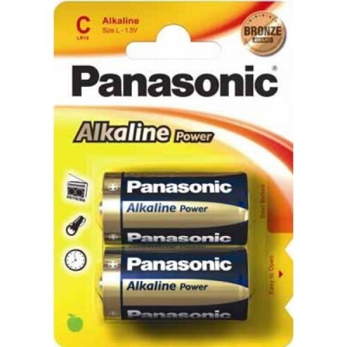 Panasonic Batterie Alkaline Baby C LR14 1.5V Power Bl. (2-Pack) LR14APB
