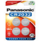 Panasonic Batterie Lithium CR2032 3V Blister (4-Pack) CR-2032EL