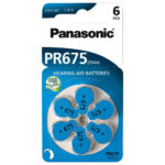 Panasonic Batterie Zinc Air Hearing Aid 675 1.4V Blister 6-Pack PR-675