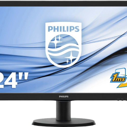Philips 24 243V5LHSB LED-Display HDMI, DVI, VGA - 243V5LHSB