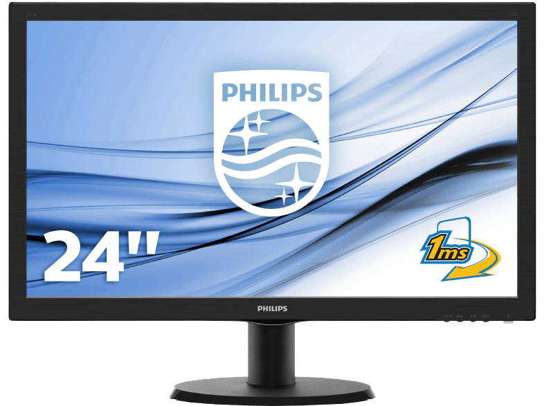 Philips 24 243V5LHSB LED-Display HDMI, DVI, VGA - 243V5LHSB