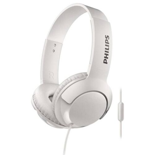 Philips Bass+ On-Ear Headset White SHL3075WT