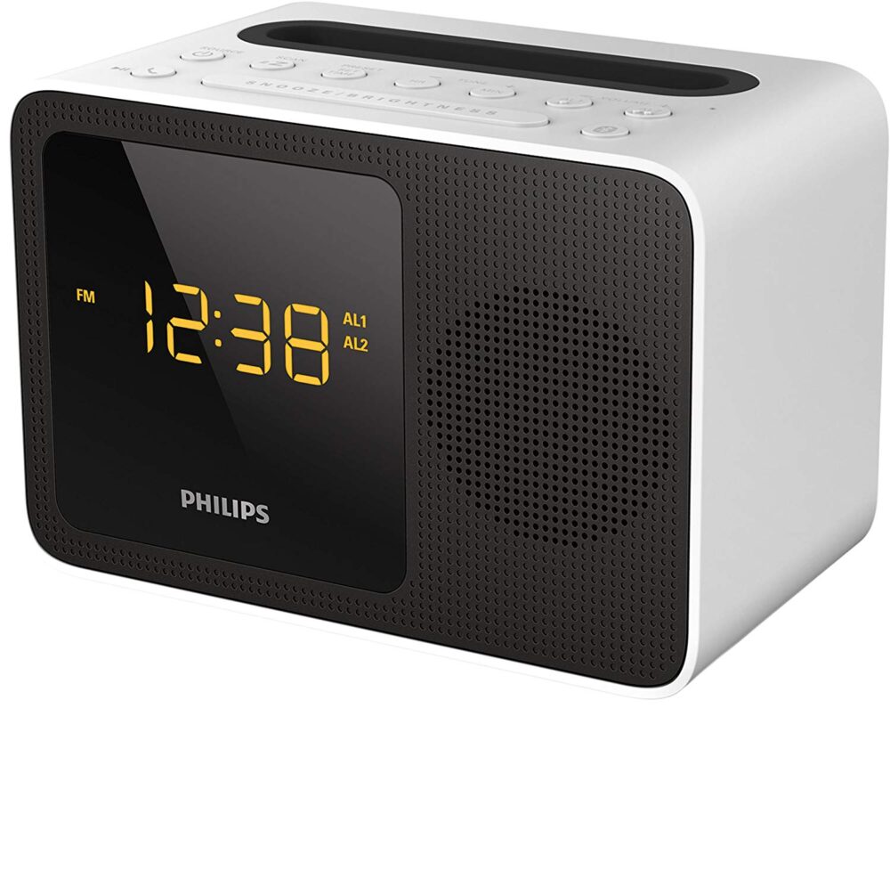 Philips Radio Clock Bluetooth Dual Alarm USB Charger AJT5300W