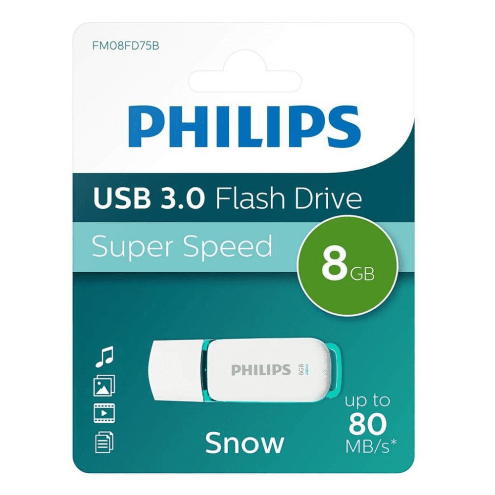 Philips USB-Stick 8GB 3.0 USB Drive Snow super fast green FM08FD75B