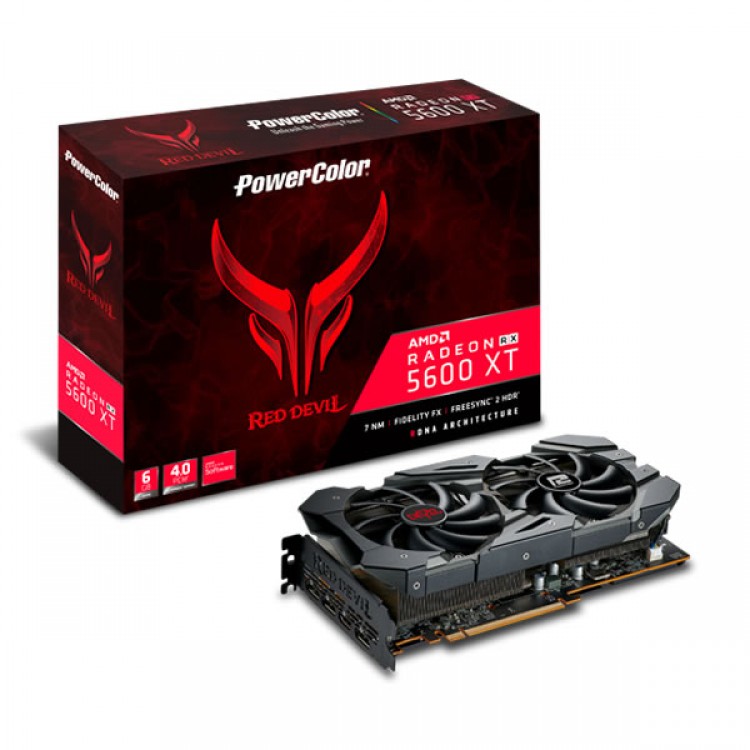 PowerColor VGA Radeon Red Devil RX 5600XT 6GB AXRX 5600XT 6GBD6-3DHE