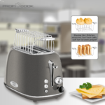 ProfiCook 2 Slice-Toaster Vintage PC-TA 1193 (Anthracite)