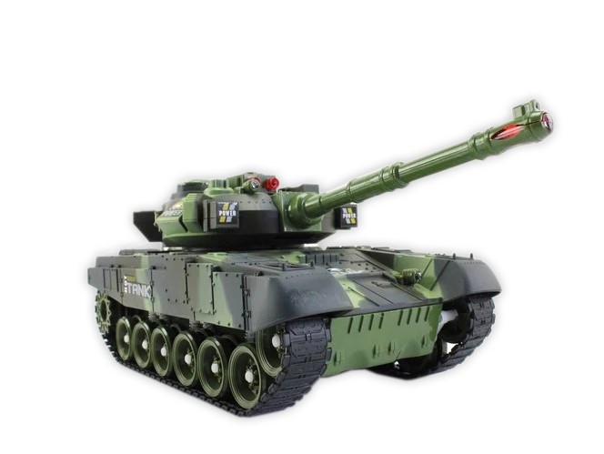 RC Infrared Battle Tank 2 pieces Set (Green and Beige)