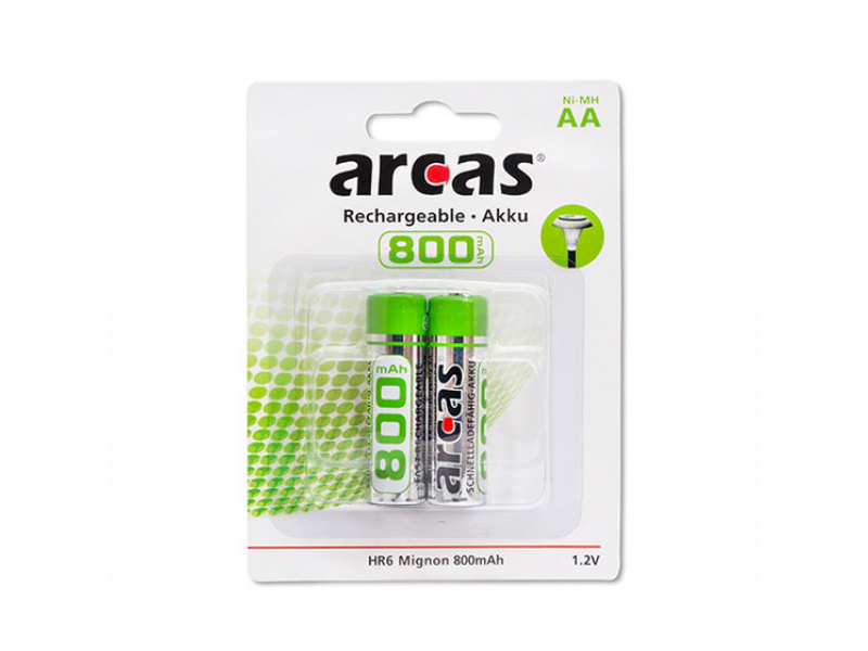 Rechargeable battery Arcas AA Mignon 800mAH (2 Pcs.)