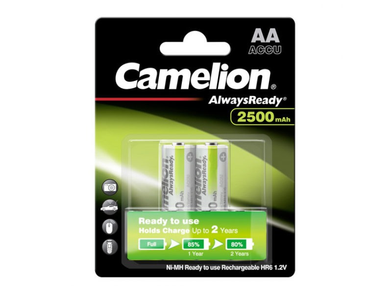 Rechargeable battery Camelion AA Mignon Always Ready 2500mA (2 Pcs.)